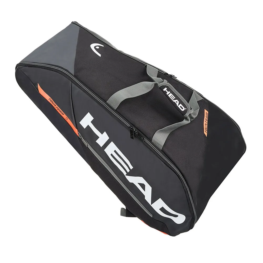 Head Tour Team Supercombi 9 Pack Racquet Bag (Black/Orange)