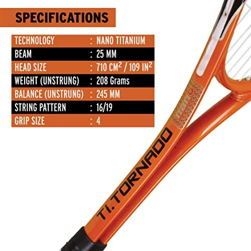 HEAD Tournament Single Dot Squash Ball HEAD Nano Ti Tornado Squash Racquet
