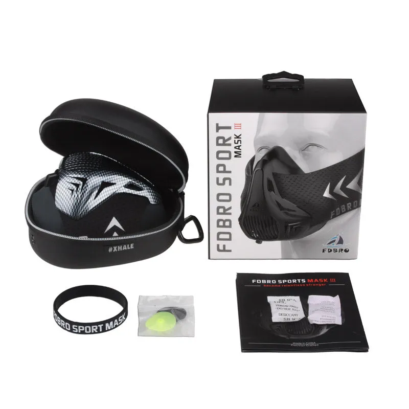 High Altitude training  sport mask, oxygen deprivation mask for high intensity training