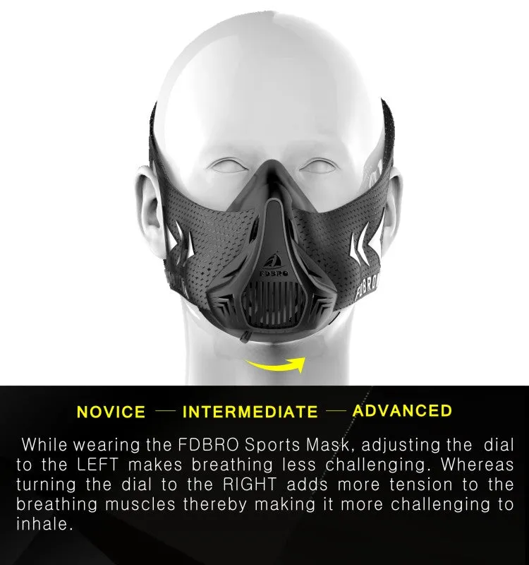 High Altitude training  sport mask, oxygen deprivation mask for high intensity training