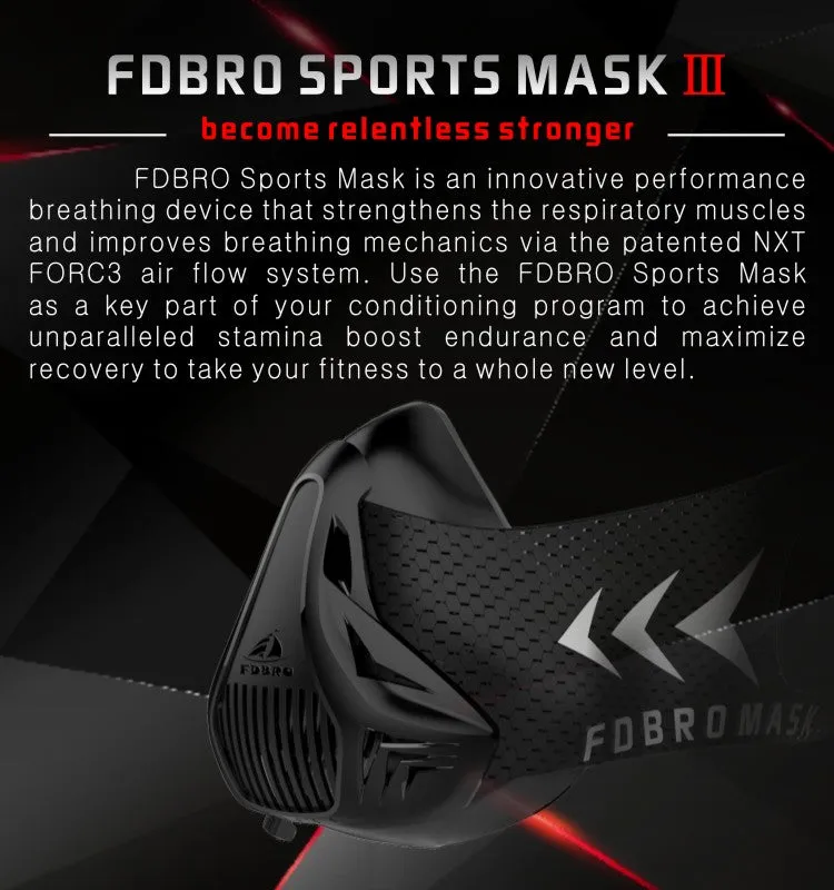 High Altitude training  sport mask, oxygen deprivation mask for high intensity training