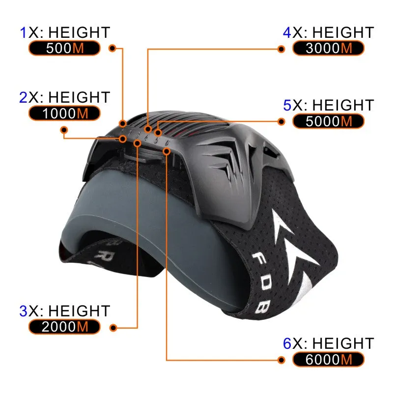 High Altitude training  sport mask, oxygen deprivation mask for high intensity training