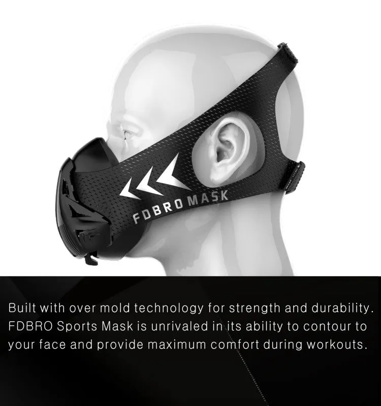 High Altitude training  sport mask, oxygen deprivation mask for high intensity training