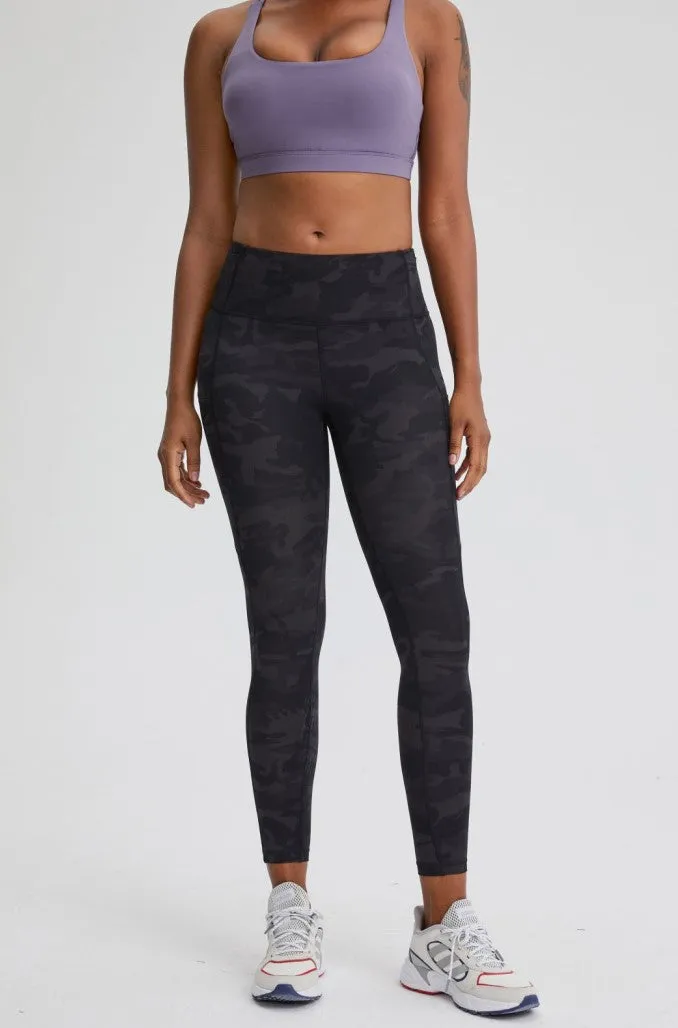 High-Waist Buttery Soft Camel-Toe Proof Snazzy High Intensity Leggings With 5 Pockets