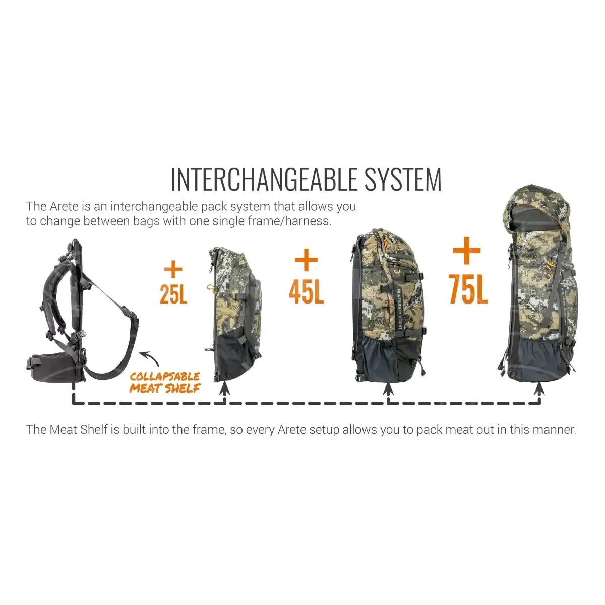 Hunters Element Arete Bag 45 Litre