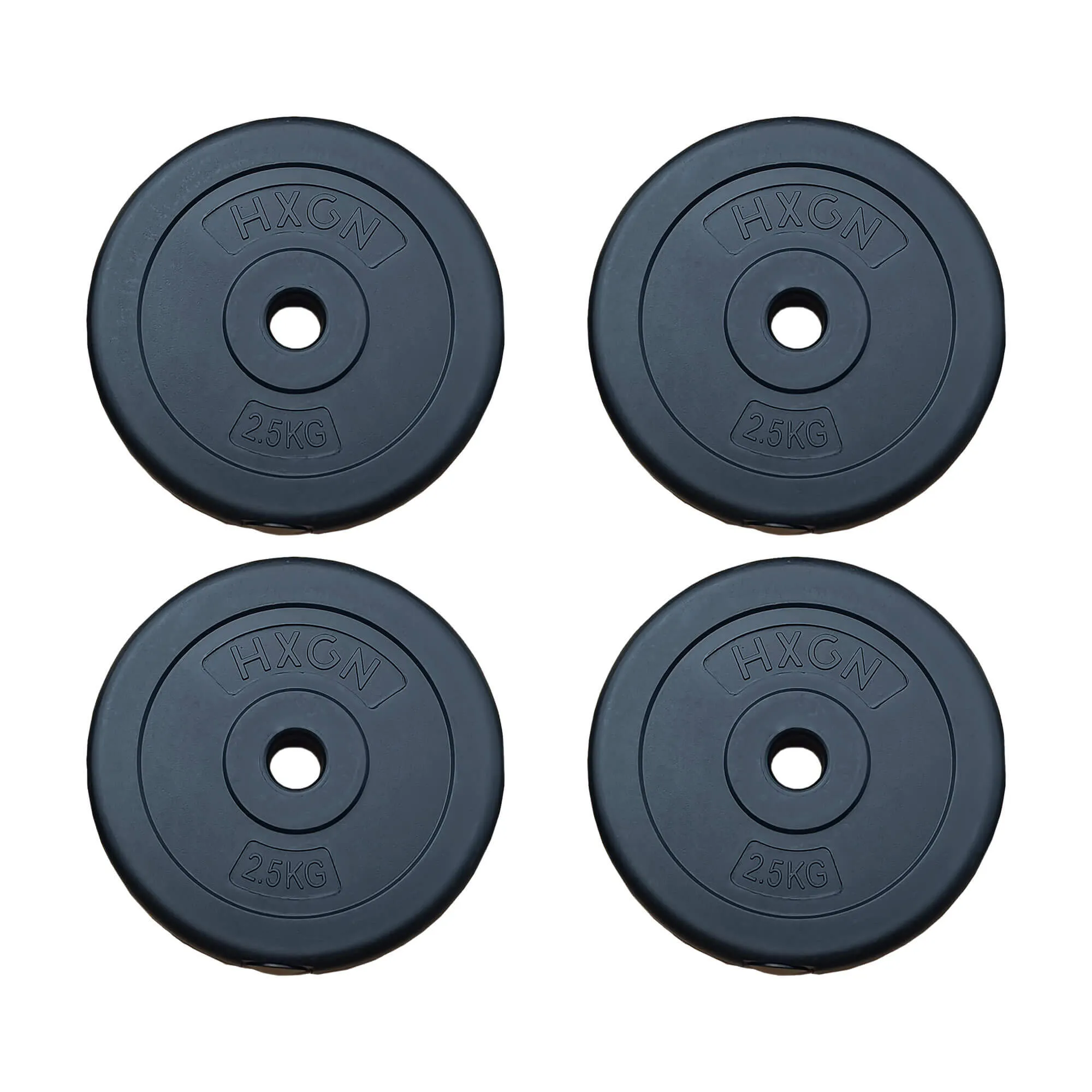 HXGN 4 x 2.5kg Standard 1" Weight Plates