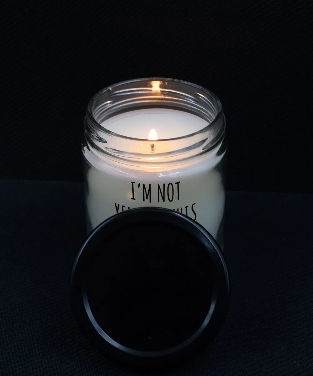 I'm Not Yelling This Is My Lacrosse Mom Voice 9 oz Vanilla Scented Soy Wax Candle