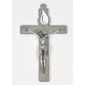 In Loving Memory Silver Tone Wall Cross