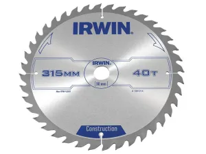 IRWIN General Purpose Table & Mitre Saw Blade 315 X 30Mm X 40T Atb