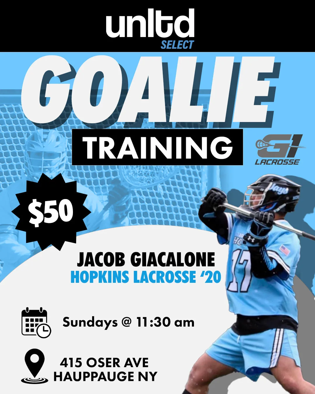 Jacob Giacalone Goalie Training