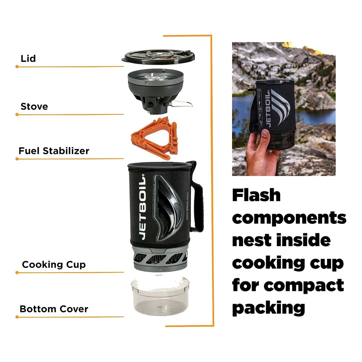 Jetboil Flash 2.0 Personal Cooking System Black