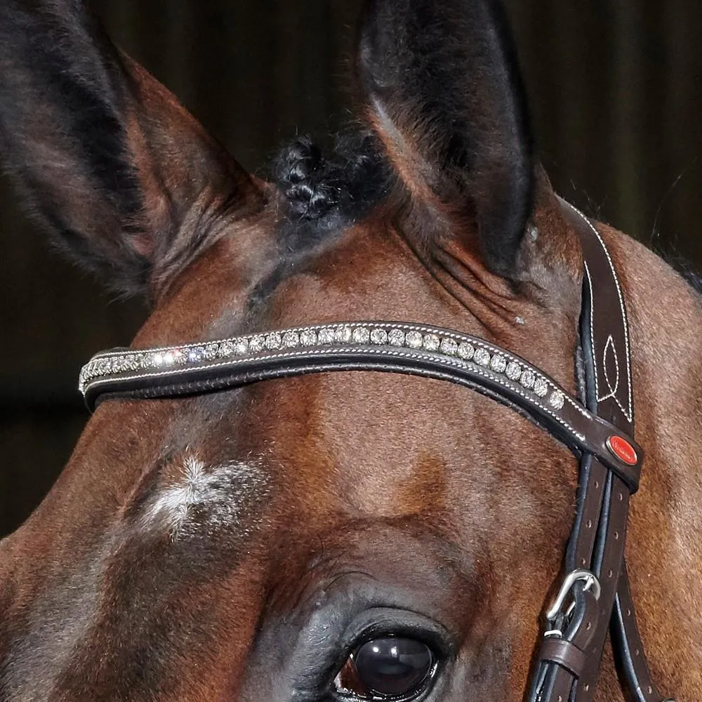John Whitaker Chicago Perforated Anatomic Bridle (inc. 9-Loop Rubber Reins)