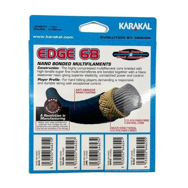 Karakal Edge 68 Badminton String - Lime