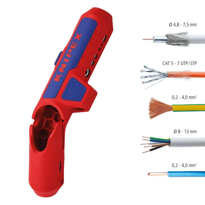 KNIPEX 16 95 02 SB ErgoStrip® Dismantling Tool, left handed