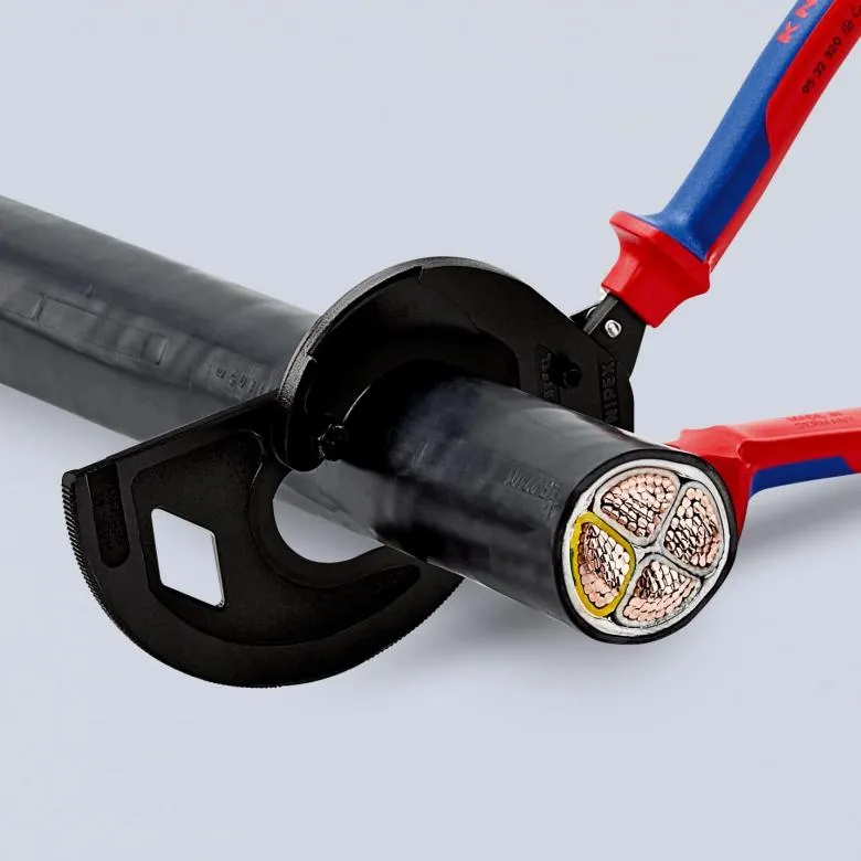 Knipex 95 32 320 Cable Cutter (ratchet principle, 3-stage)