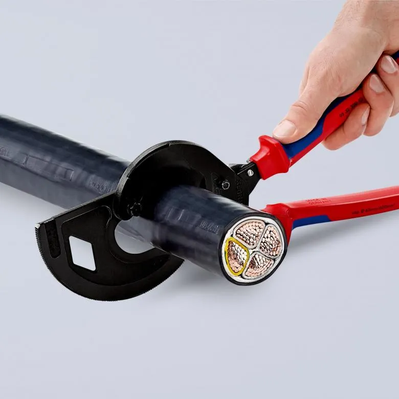 Knipex 95 32 320 Cable Cutter (ratchet principle, 3-stage)