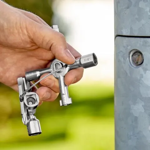 KNIPEX TwinKey® Control Cabinet Key For all standard cabinets and shut-off systems (Knipex)