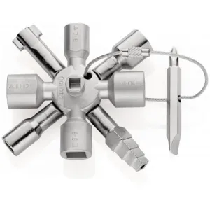 KNIPEX TwinKey® Control Cabinet Key For all standard cabinets and shut-off systems (Knipex)