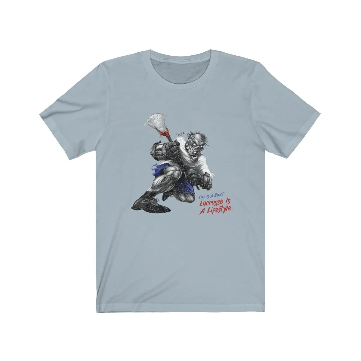 Lacrosse Distressed Premium Short Sleeve T-Shirt