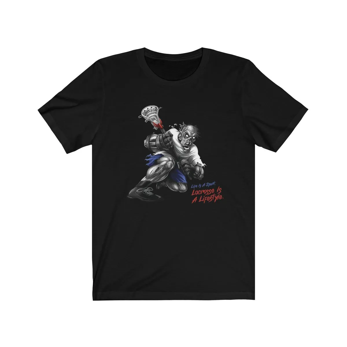 Lacrosse Red, White & Blue Premium Short Sleeve Tee