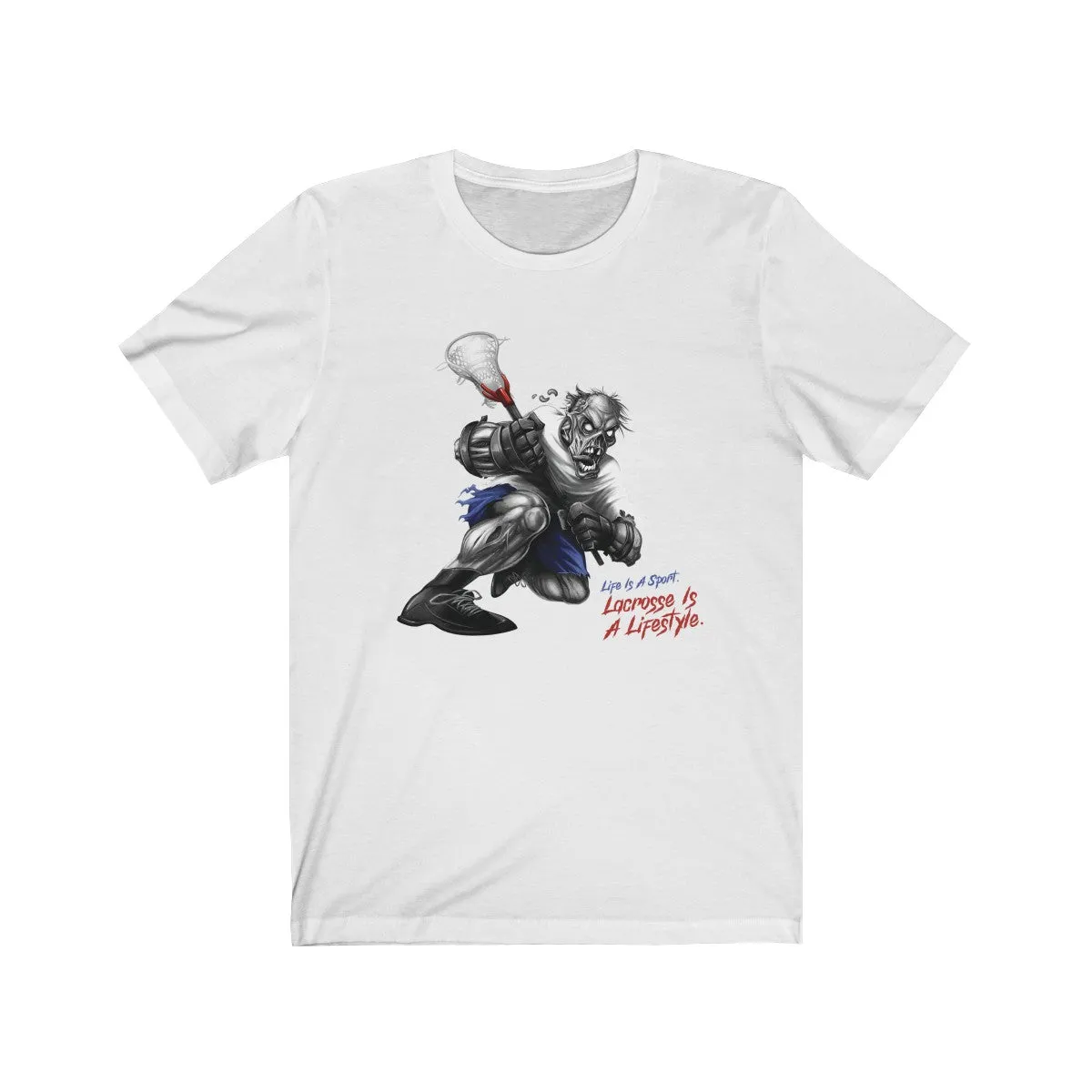 Lacrosse Red, White & Blue Premium Short Sleeve Tee