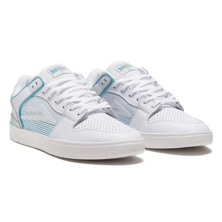 Lakai Telford Low x Rob Welsh White Leather Shoes