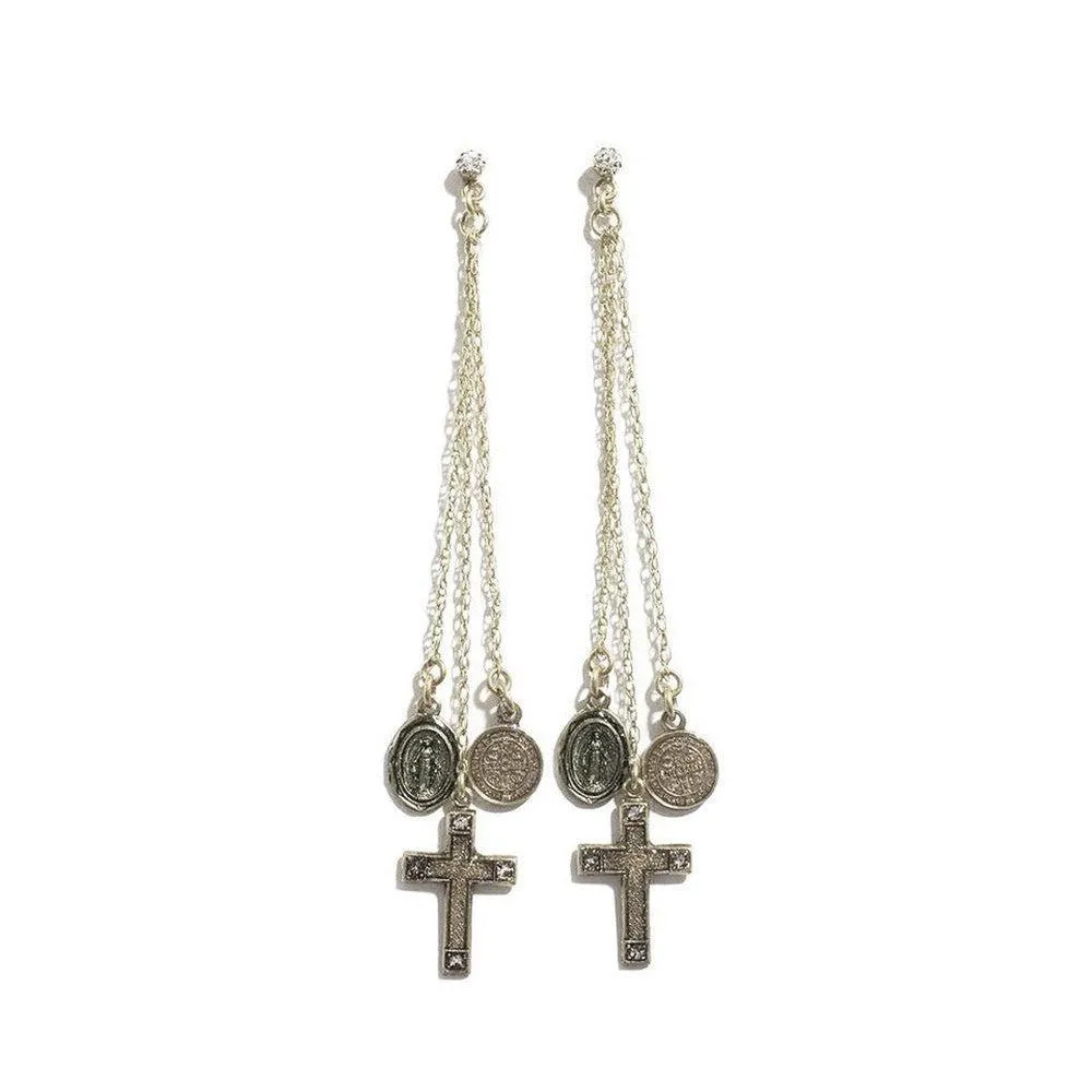 Les Celeste Chain Earrings
