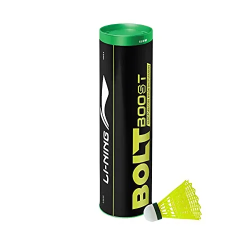 Li-Ning Lockdown Aluminum Badminton Kit (2 x Li-Ning Rackets & 6 x Nylon Shuttlecocks), Black/Pink