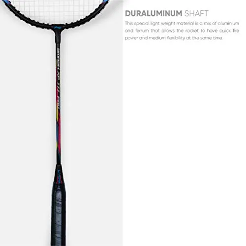 Li-Ning Lockdown Aluminum Badminton Kit (2 x Li-Ning Rackets & 6 x Nylon Shuttlecocks), Black/Pink