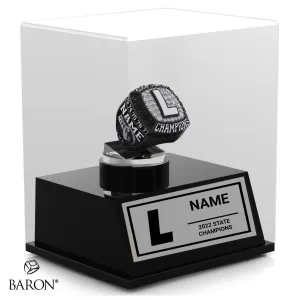 Longmeadow High School Lacrosse 2022 Championship Display Case