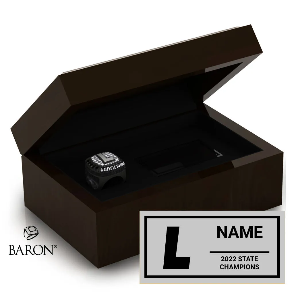Longmeadow High School Lacrosse 2022 Championship Ring Box