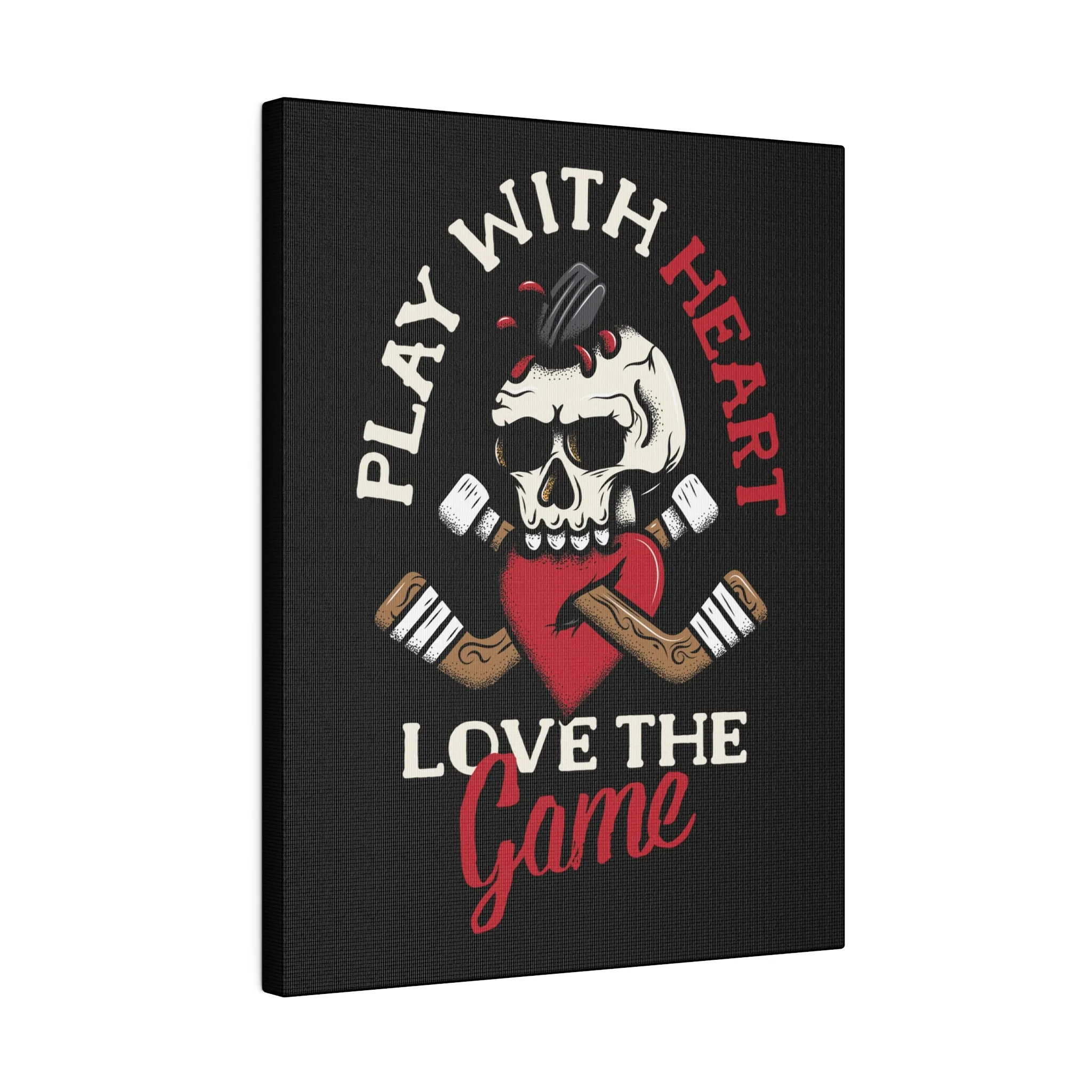 LOVE THE GAME STRETCHED CANVAS