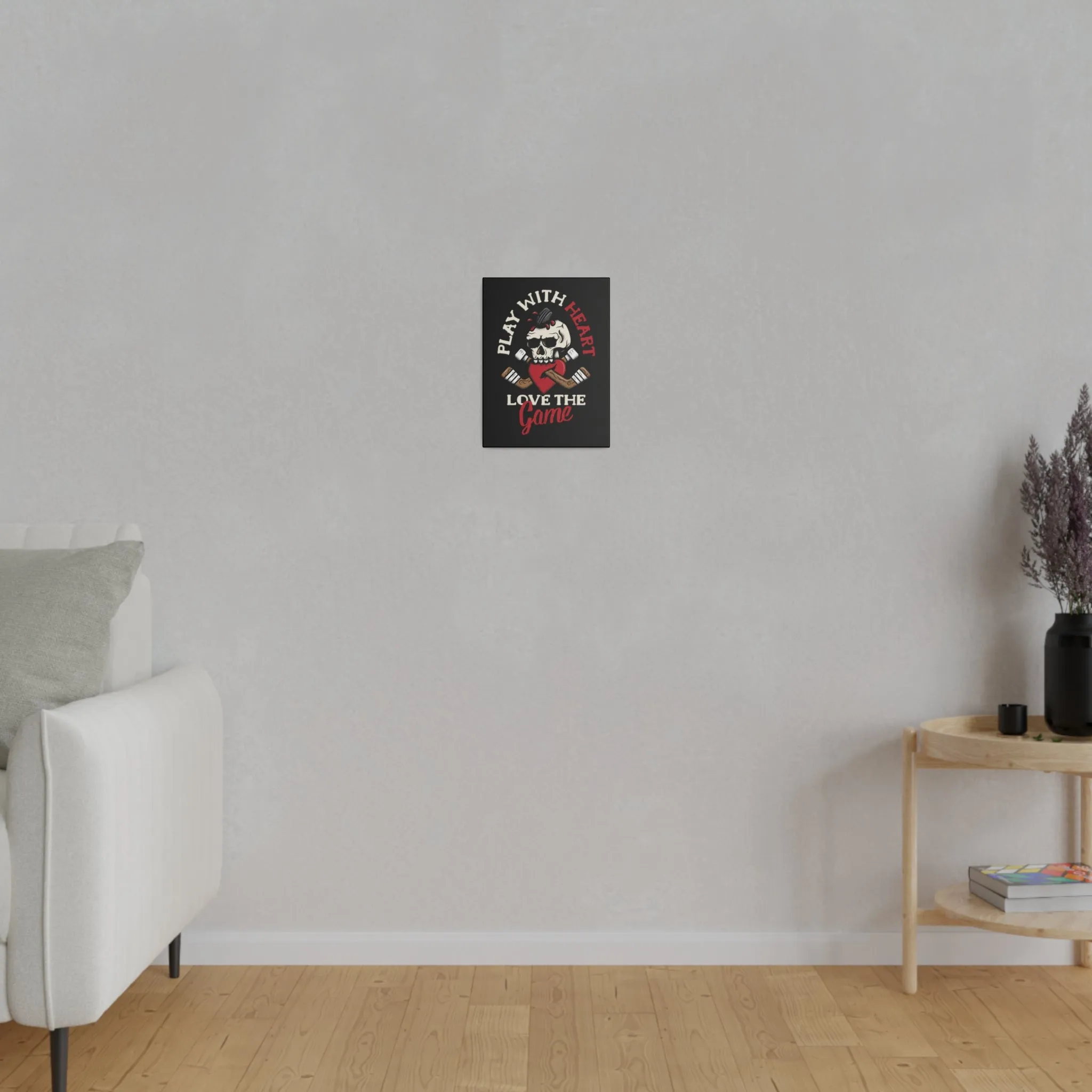 LOVE THE GAME STRETCHED CANVAS