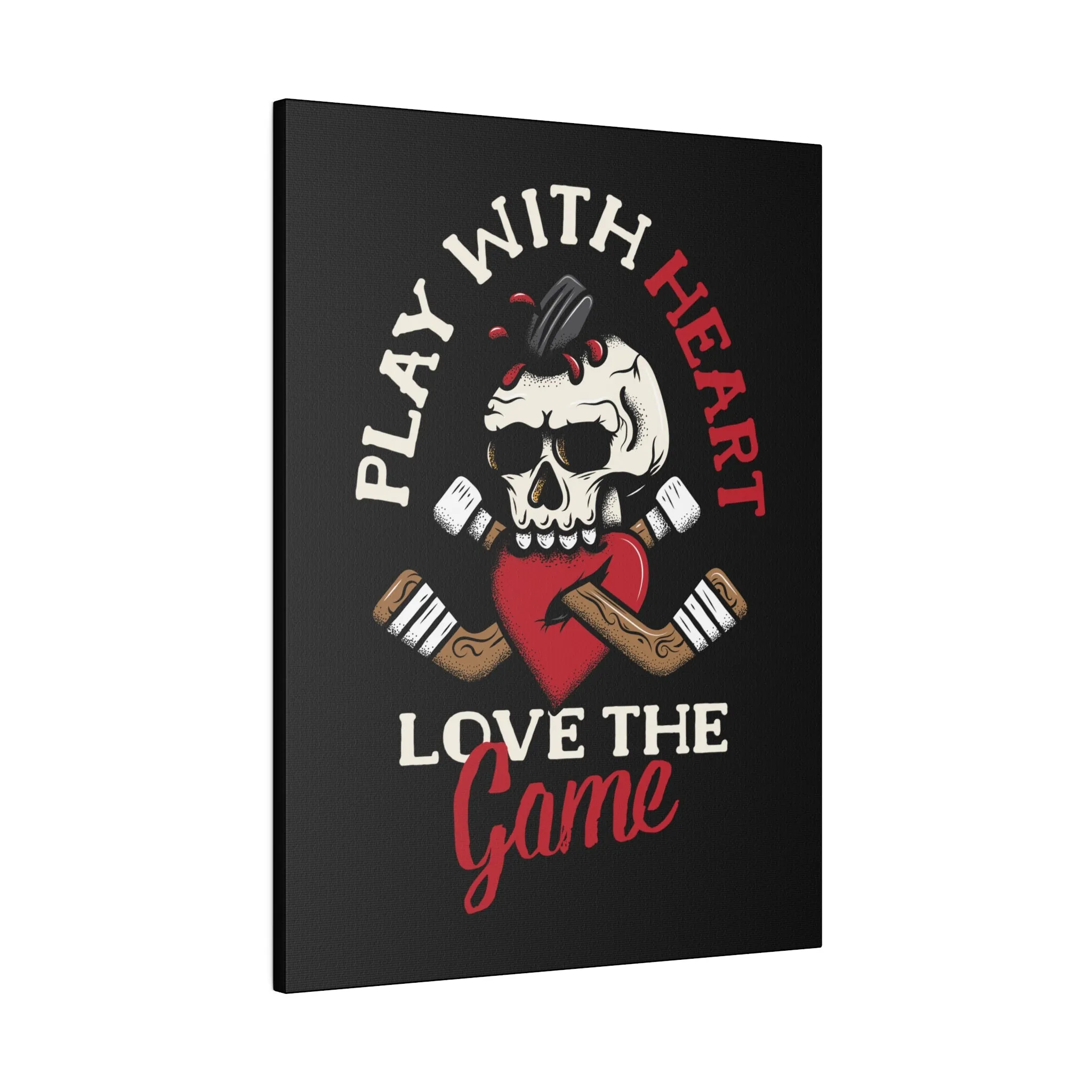 LOVE THE GAME STRETCHED CANVAS