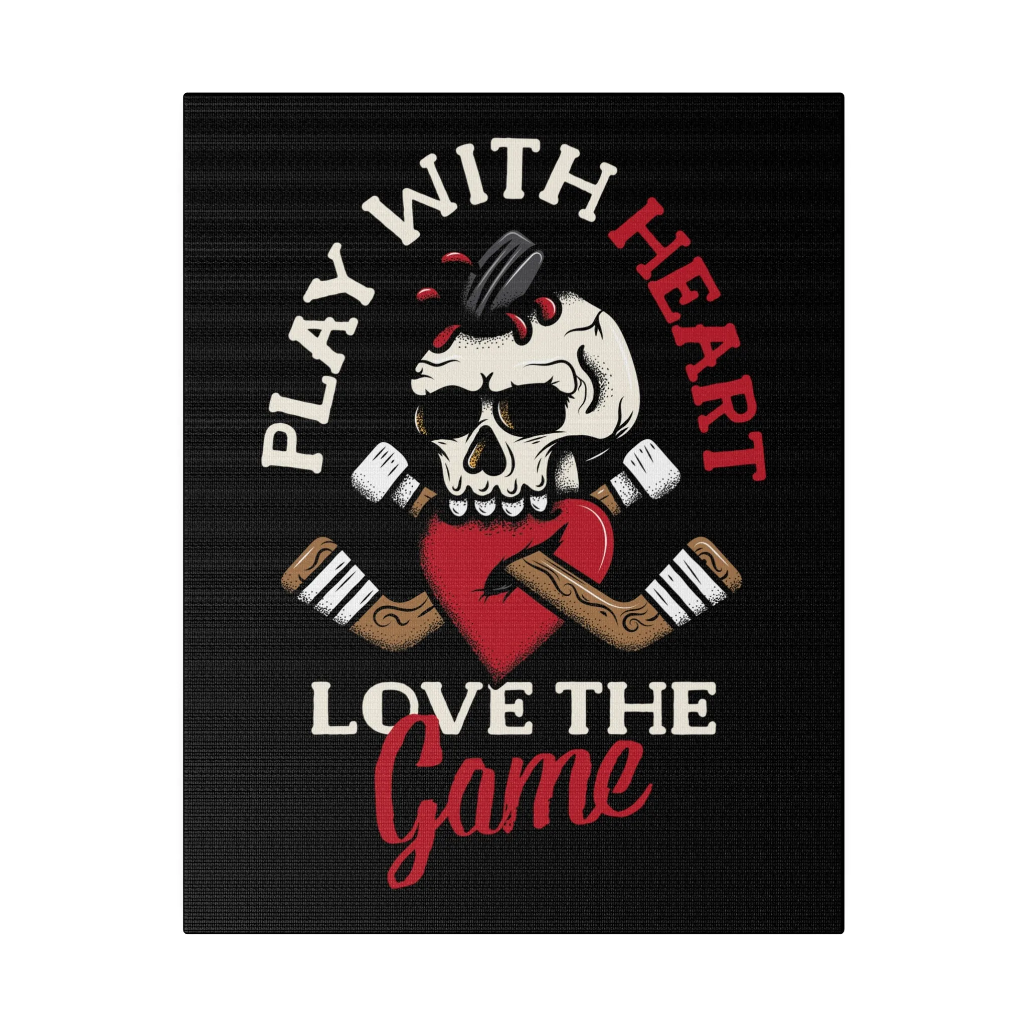 LOVE THE GAME STRETCHED CANVAS