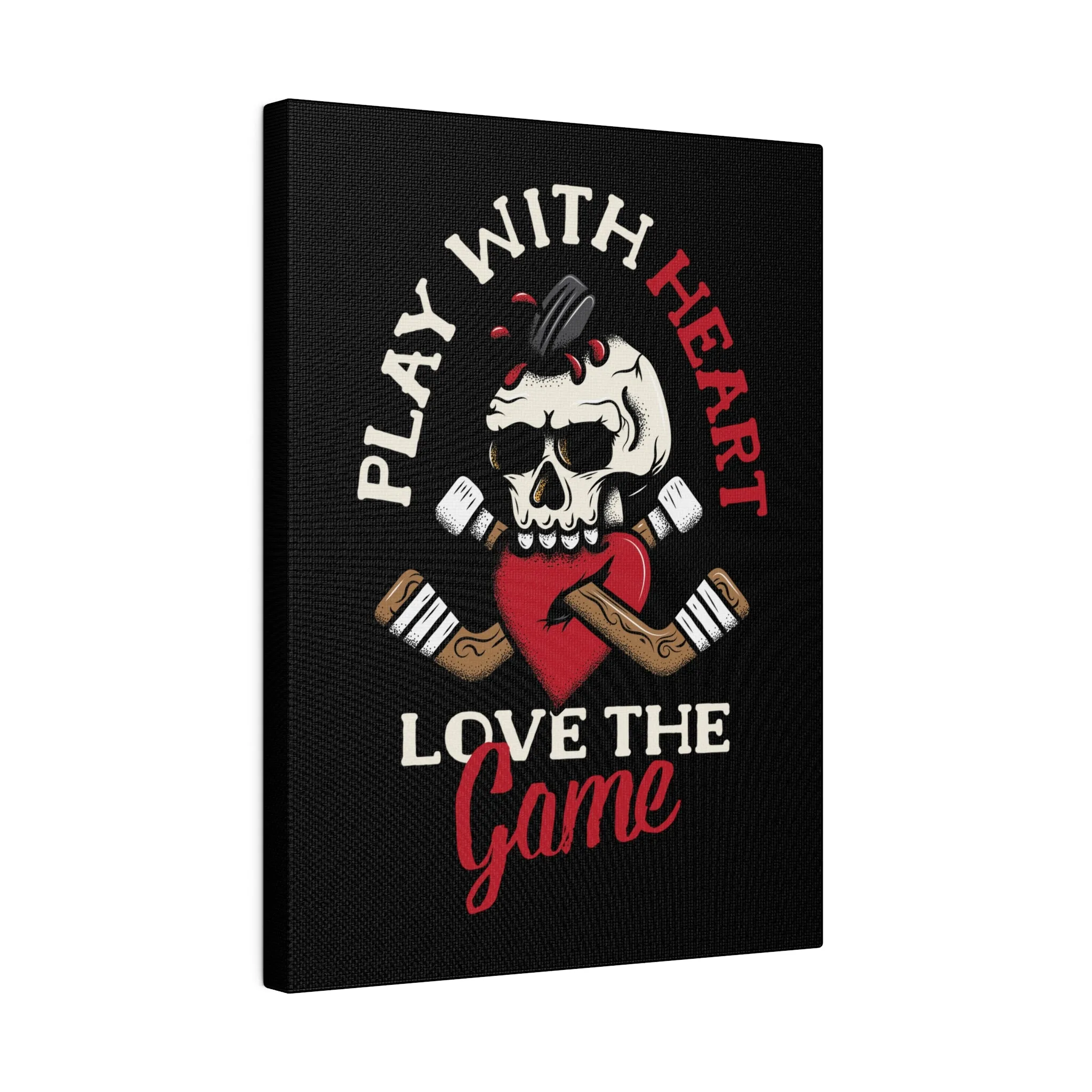 LOVE THE GAME STRETCHED CANVAS