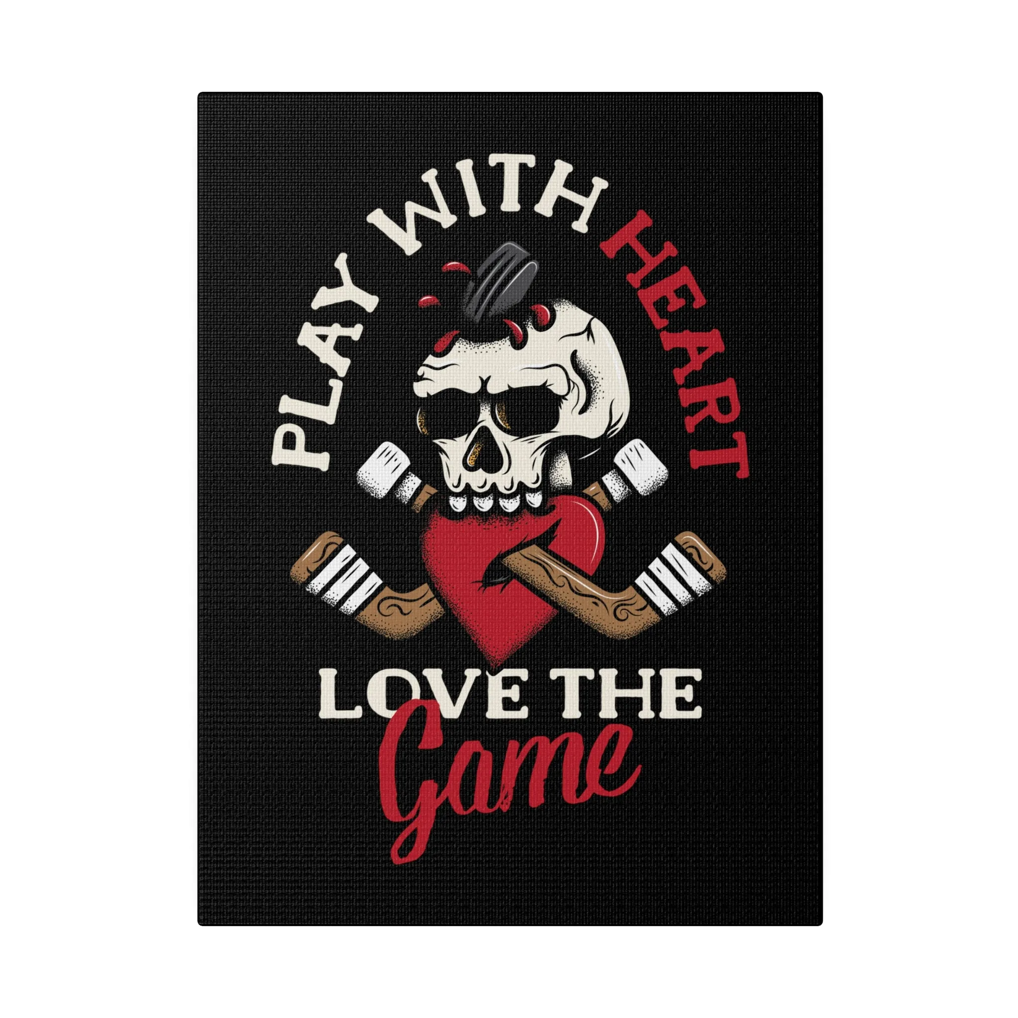 LOVE THE GAME STRETCHED CANVAS