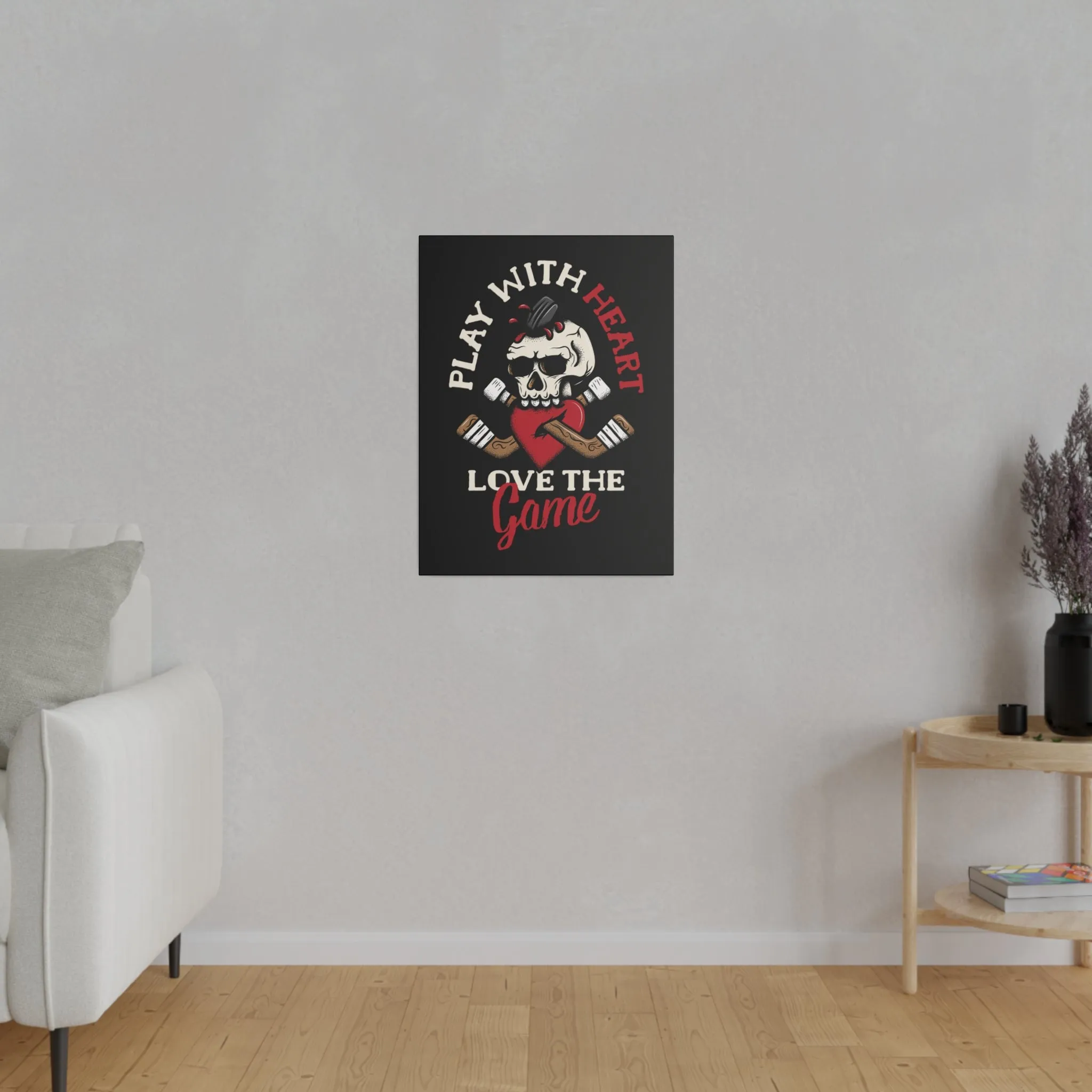 LOVE THE GAME STRETCHED CANVAS