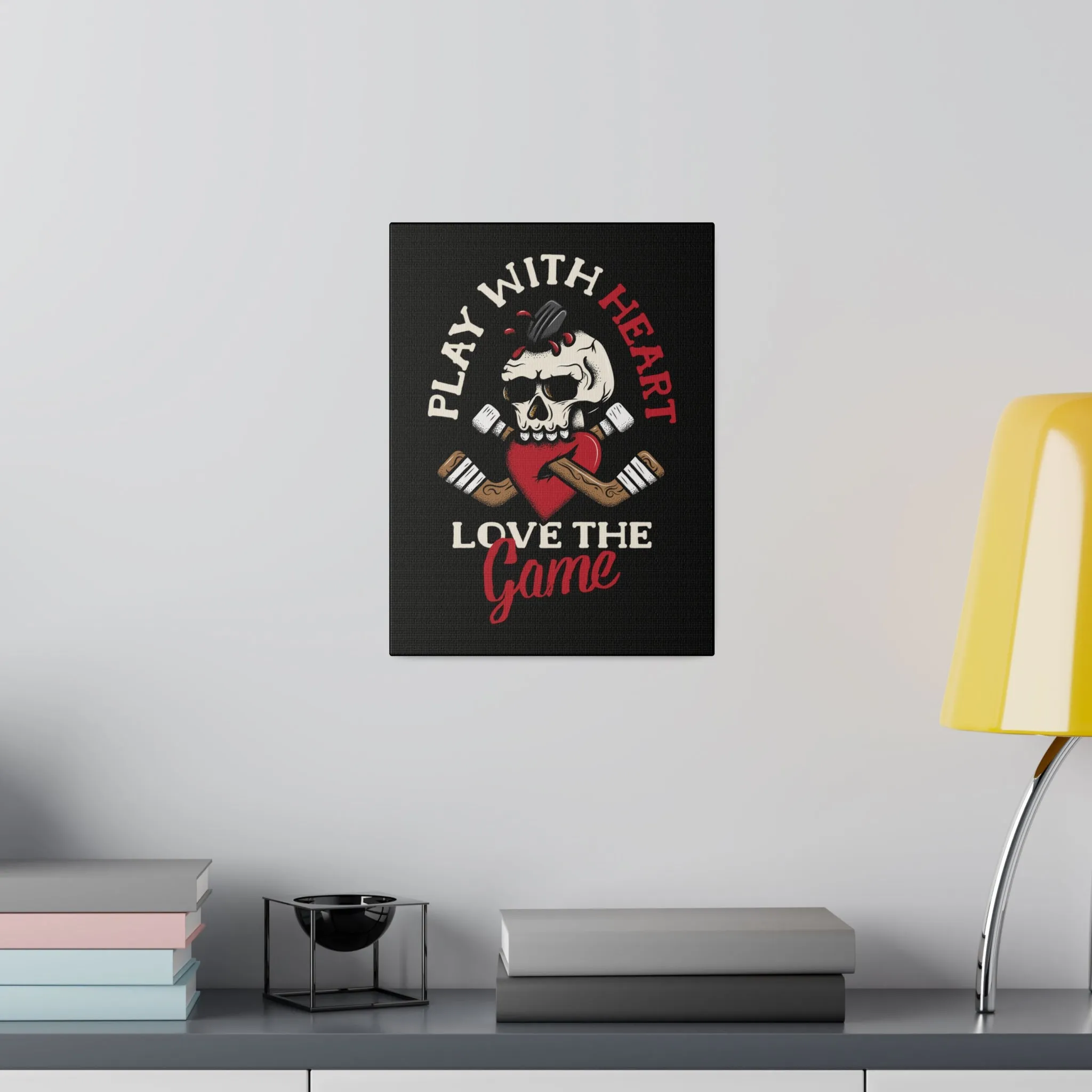 LOVE THE GAME STRETCHED CANVAS