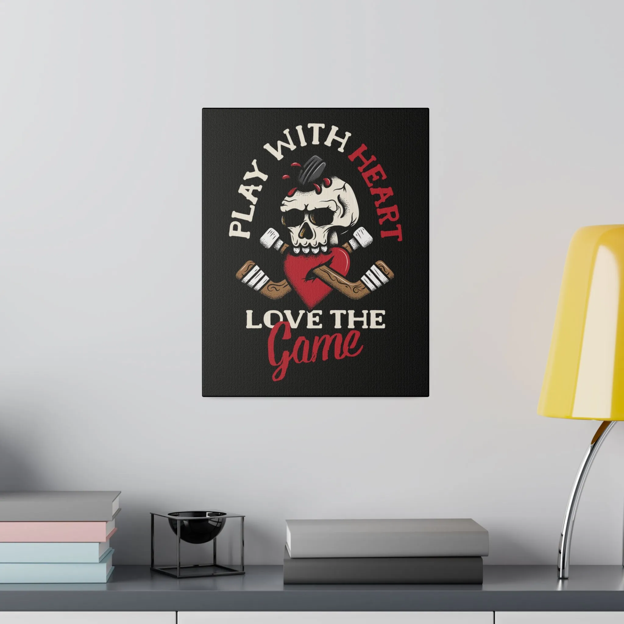 LOVE THE GAME STRETCHED CANVAS