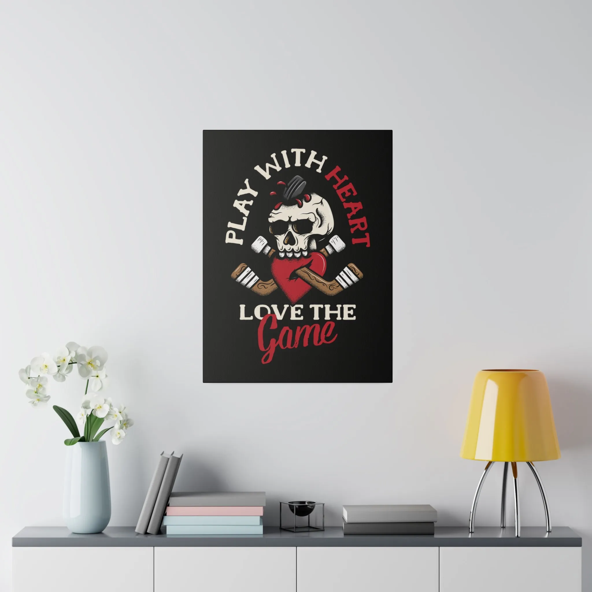LOVE THE GAME STRETCHED CANVAS