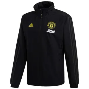 Manchester United soccer black training rain jacket 2019/20 - Adidas