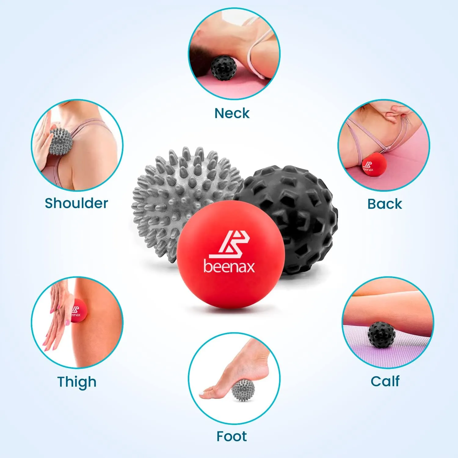 Massage Balls (Set of 3) - Red