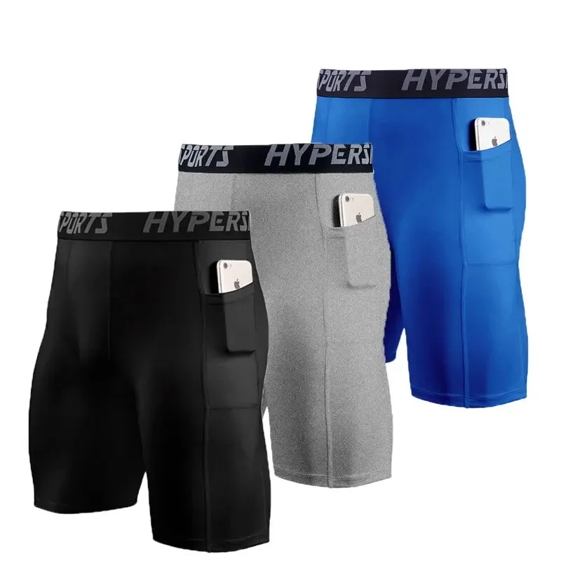 Men’s Compression Leggings and Shorts Set – High-Performance Sportswear