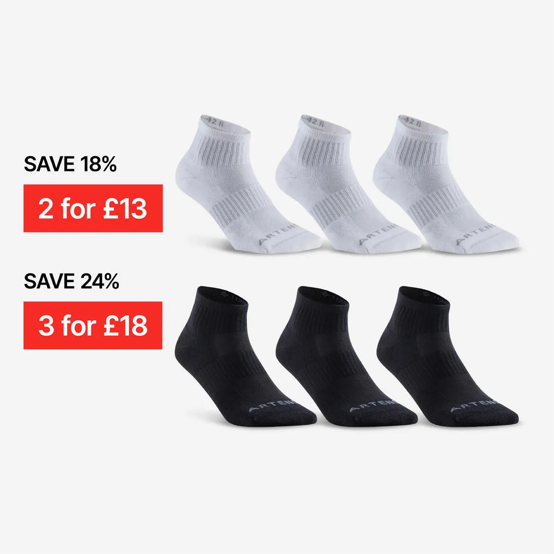 Mid Sports Socks RS 500 Tri-Pack