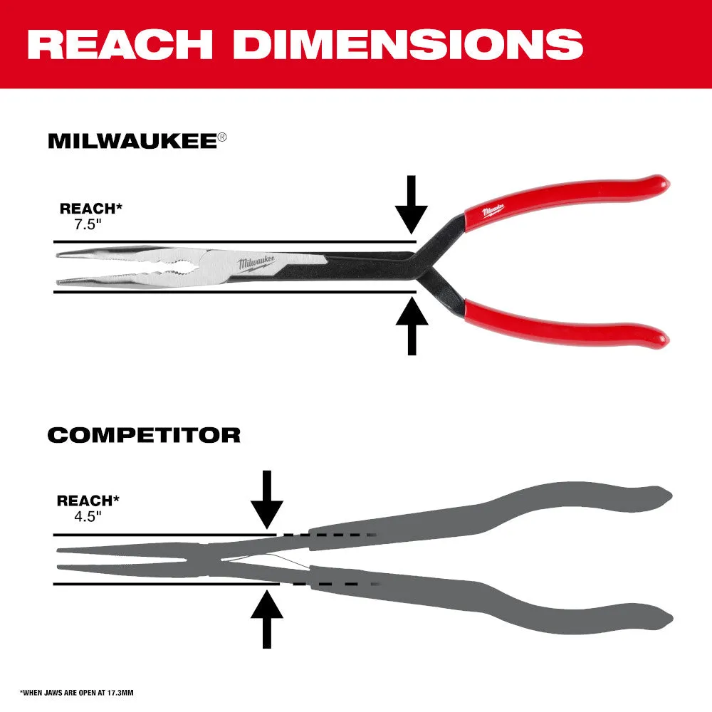 Milwaukee 48-22-6542 2-Piece Long Reach Pliers Set