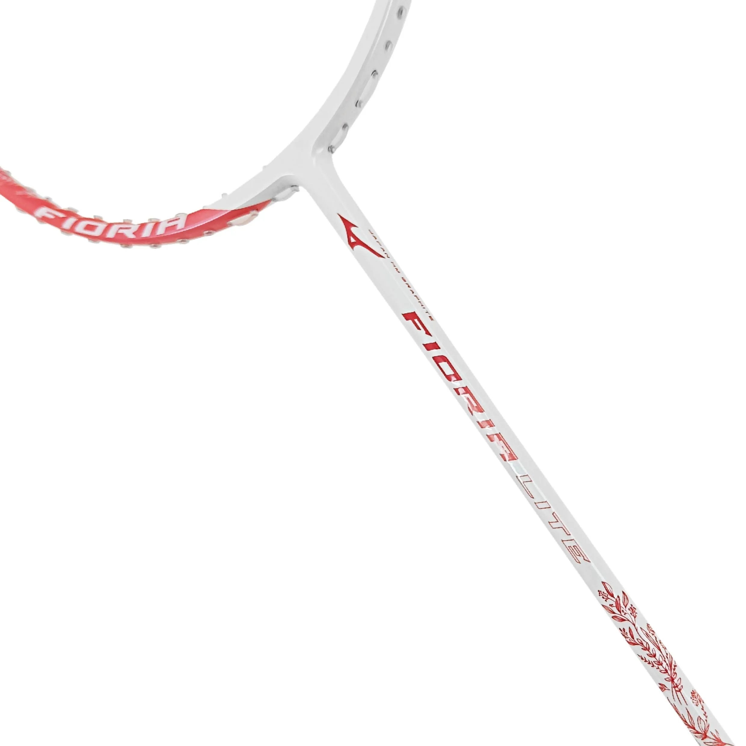 Mizuno Fiora Lite Badminton Racket (Pearl White/Glory Coral) (Unstrung)