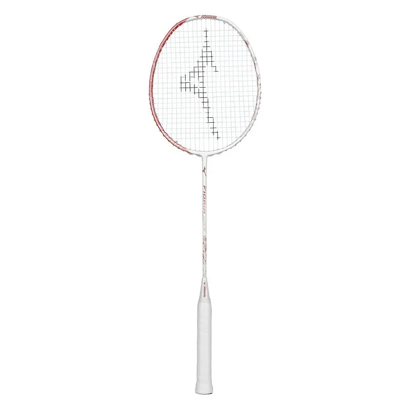 Mizuno Fiora Lite Badminton Racket (Pearl White/Glory Coral) (Unstrung)