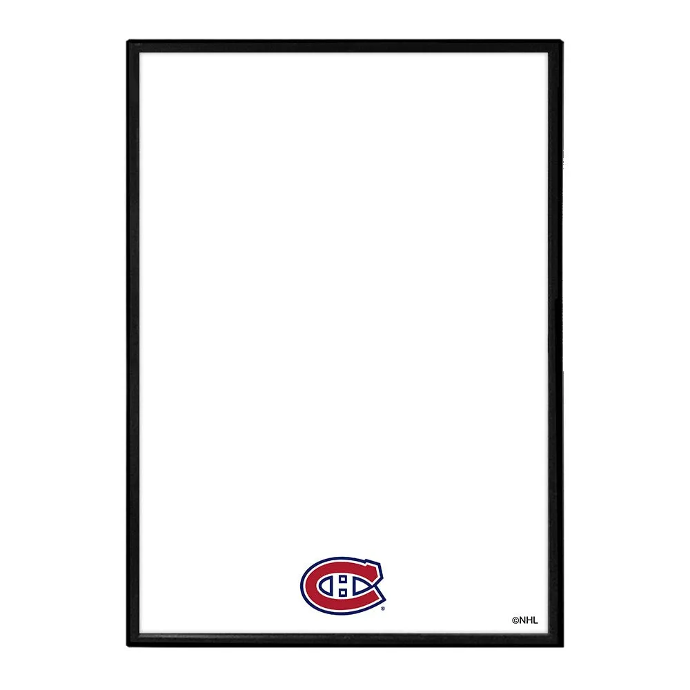Montreal Canadiens: Framed Dry Erase Board