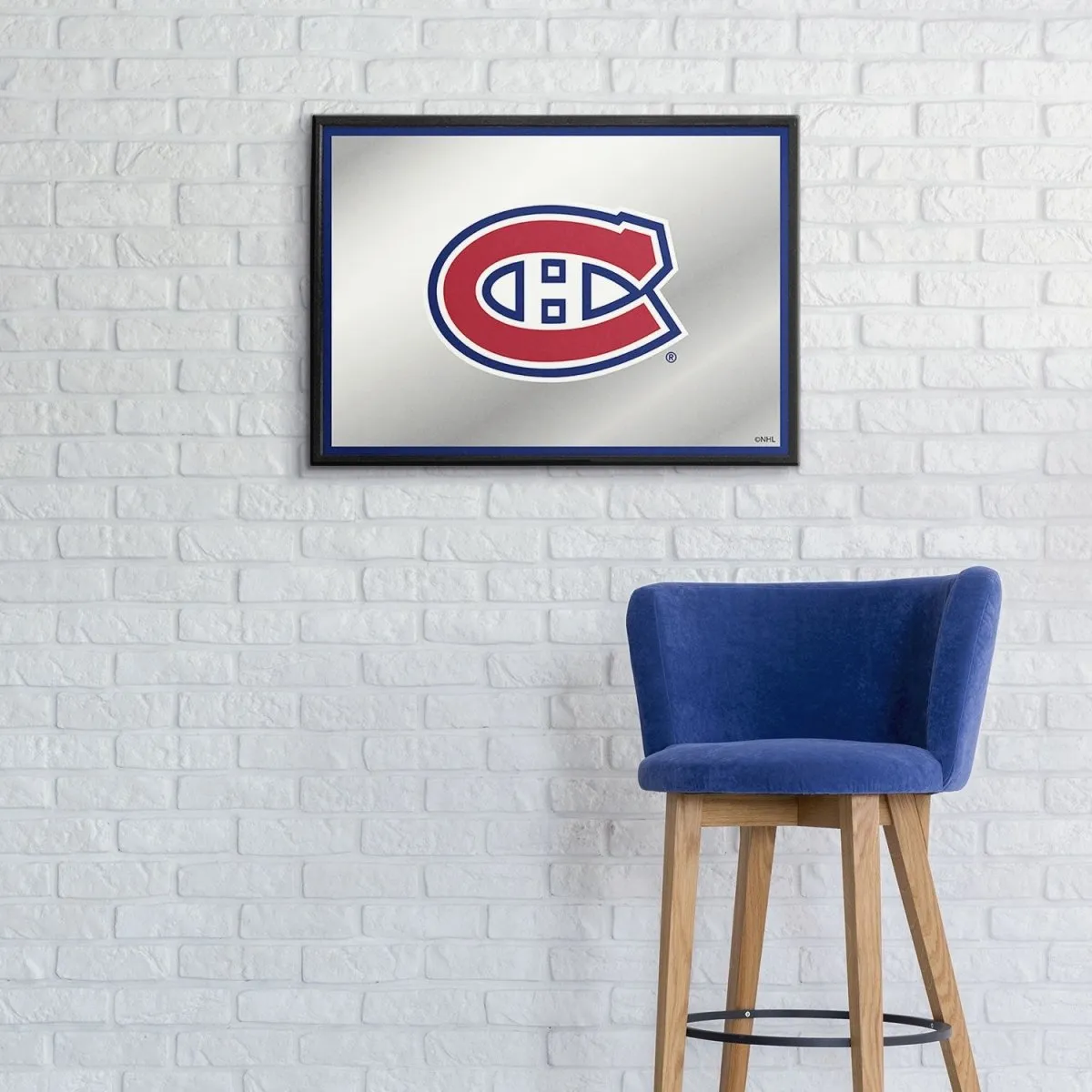 Montreal Canadiens: Framed Mirrored Wall Sign